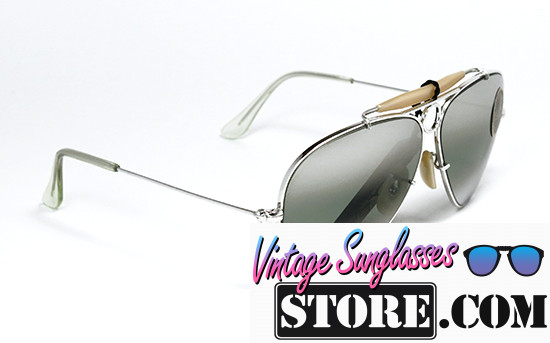 Ray Ban Shooter 10K White Gold Bausch Lomb