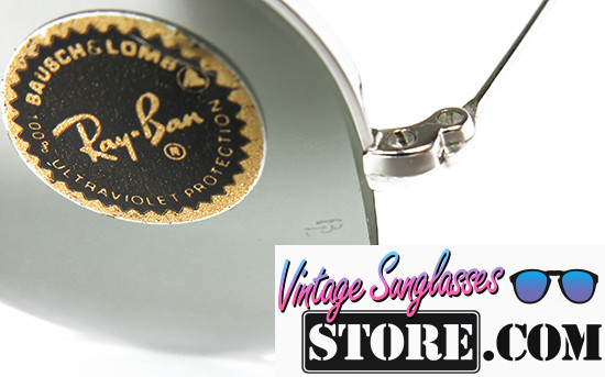 Ray Ban Shooter 10K White Gold Bausch & Lomb 58mm