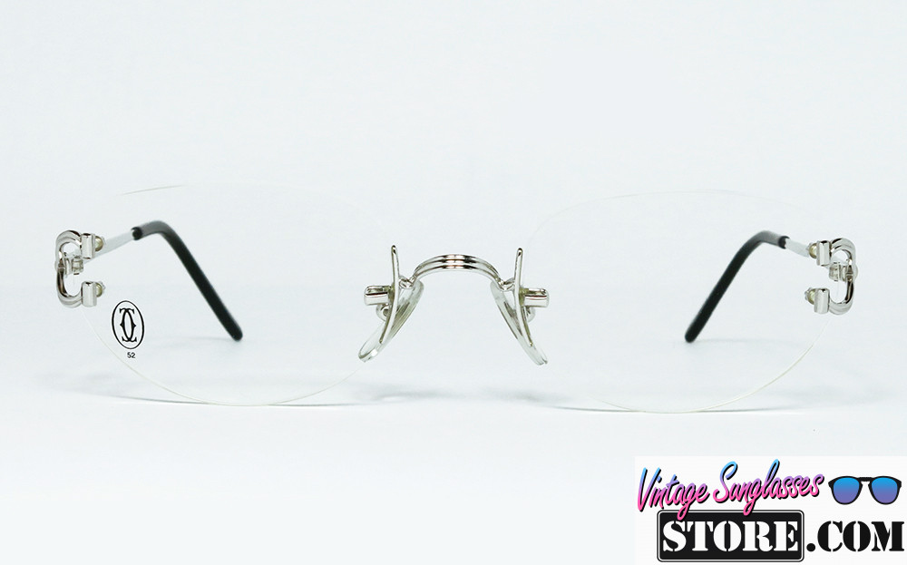 Cartier PORTOFINO Platine rimless frame eyeglasses