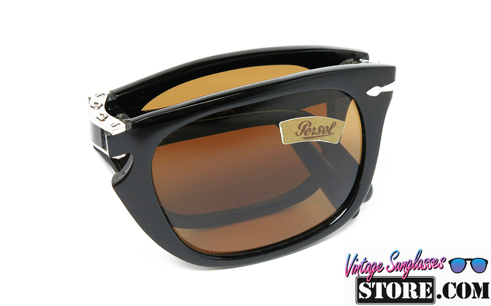 Persol RATTI 804 col. 05 FOLDING First Series Black-Silver square