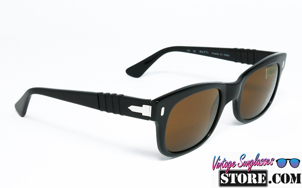 Persol RATTI 852 95 Black-Silver square sunglasses