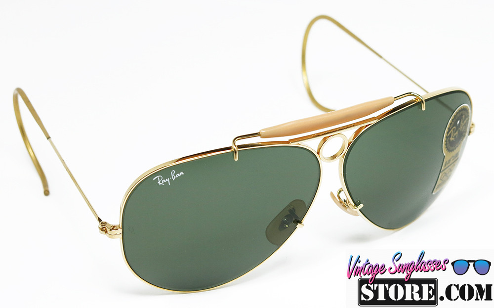 Ray Ban SHOOTER Chrome Gold Pink Nacre G 15 B L Aviator sunglasses