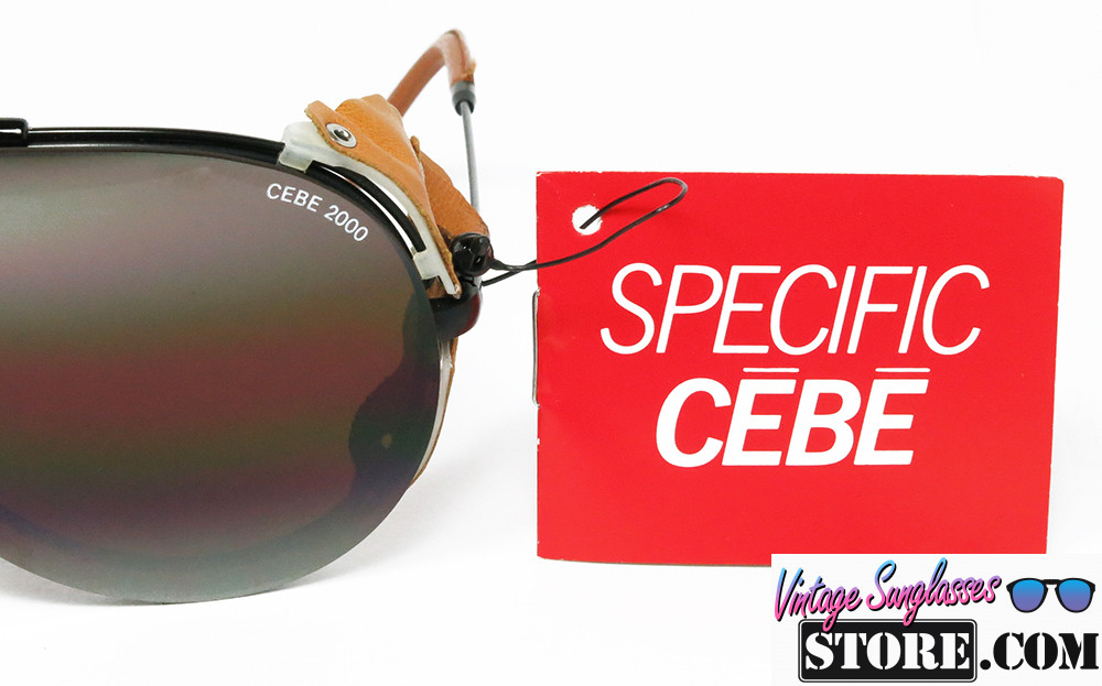 CE BE 396 SD 03 GLACIER 2000 Matt Black aviator shields sunglasses