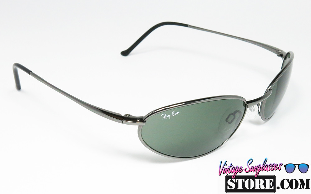 Ray Ban RB 8012 TITANIO Dark Silver Oval sunglasses