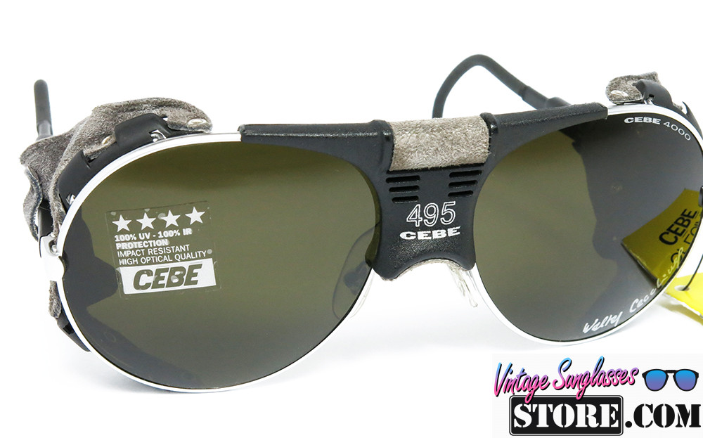 CE BE 495 GLACIER Silver aviator shields sunglasses