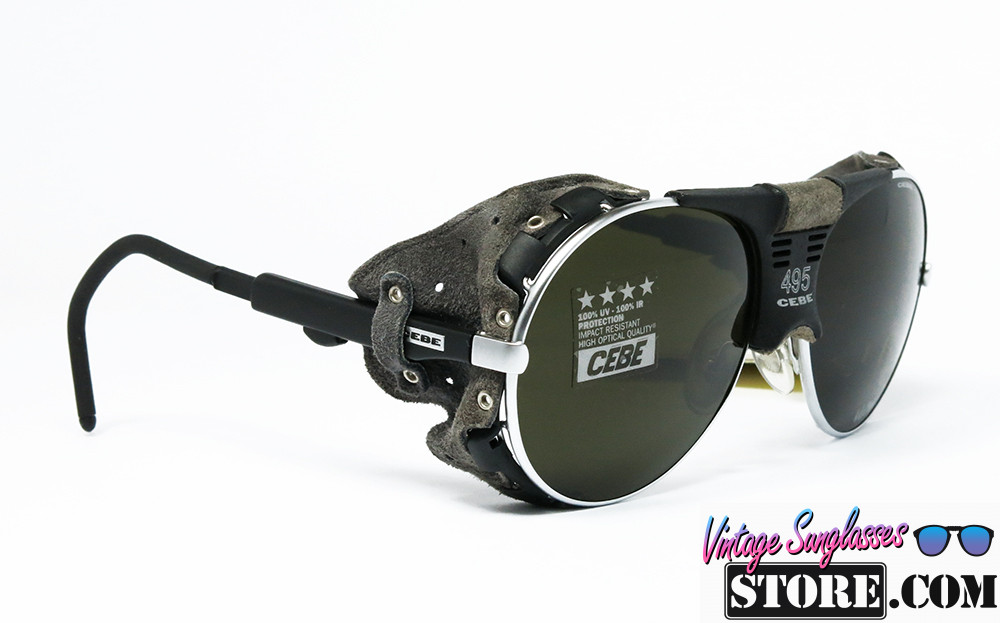 CE BE 495 GLACIER Silver aviator shields sunglasses