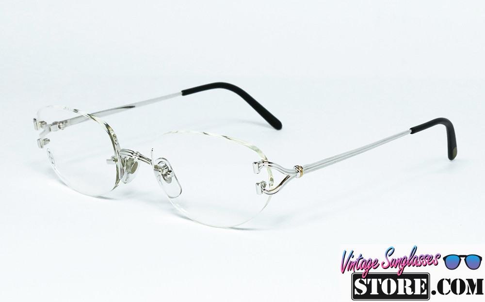 Cartier PORTOFINO Platine rimless frame eyeglasses