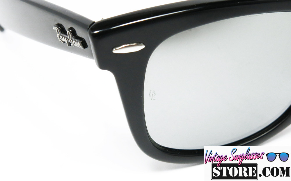 Ray Ban WAYFARER I B&L 5022 Glossy Black-Chrome Silver FULL