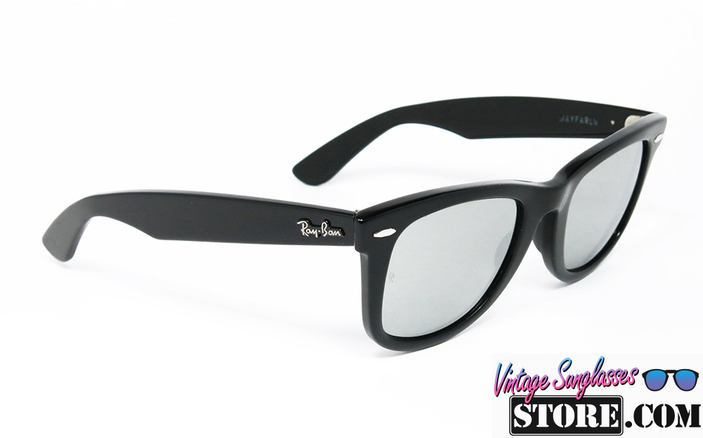 Ray Ban WAYFARER I B&L 5022 Glossy Black-Chrome Silver FULL