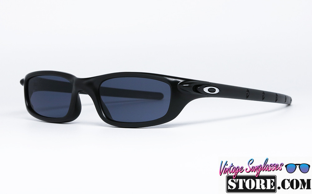 OAKLEY Four Matte Black-Silver Rectangular/Wrap SPORT sunglasses