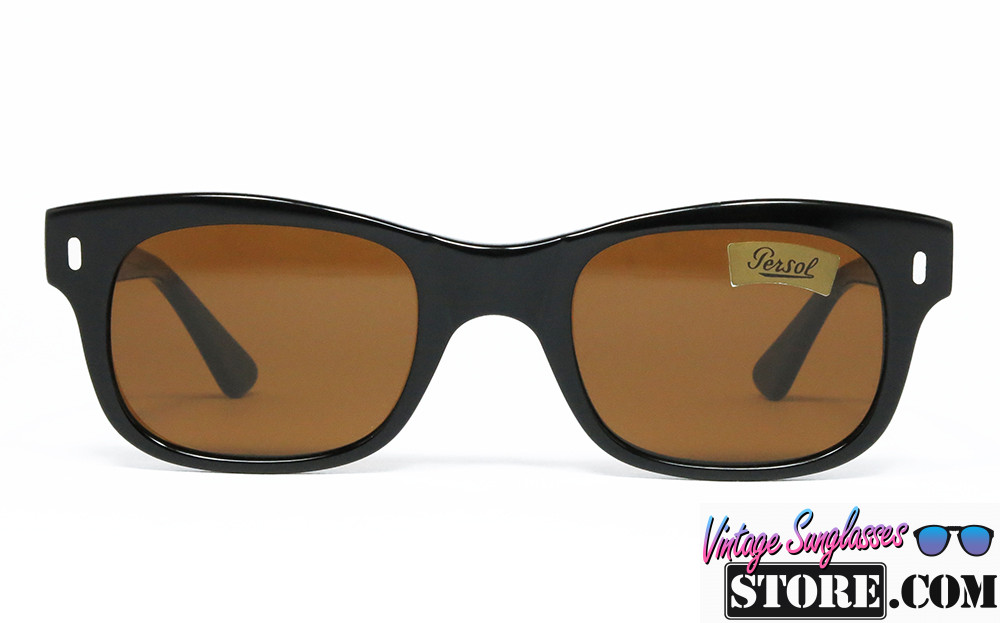 Persol RATTI 852 95 Black-Silver square sunglasses