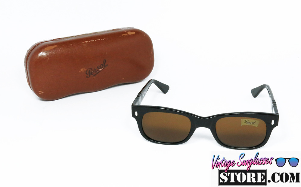 Persol RATTI 852 95 Black-Silver square sunglasses