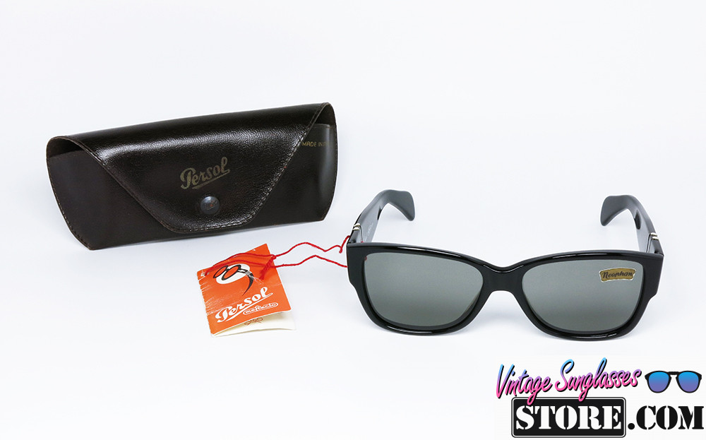 Persol RATTI 69218 col. 95 Black Silver NEOPHAN Square sunglasses