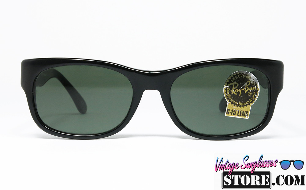 Ray Ban BOHEMIAN Polished Black Chrome Silver G 15 B L vintage sunglasses