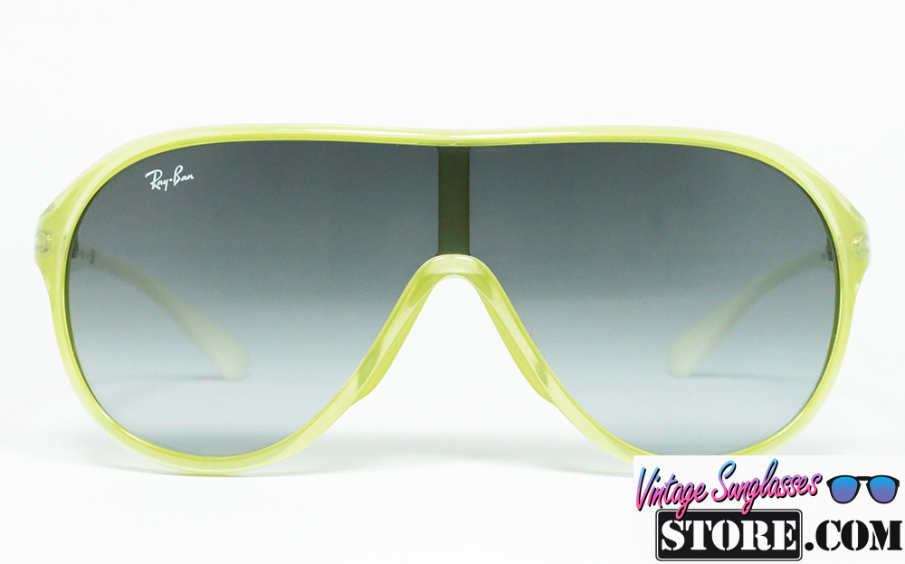 Ray Ban RB 4077 750 8G Lime White Gradient Mask Sunglasses
