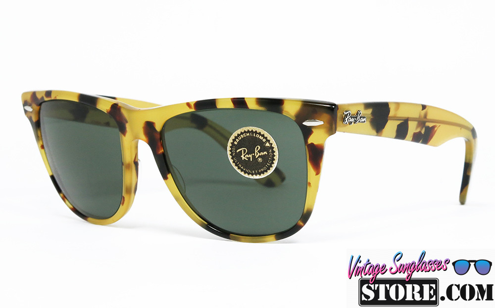 Ray Ban WAYFARER II Bausch & Lomb YELLOW TORTOISE