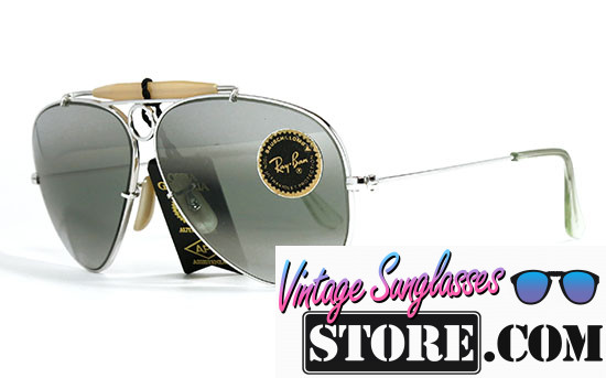 Ray Ban Shooter 10K White Gold Bausch & Lomb 58mm