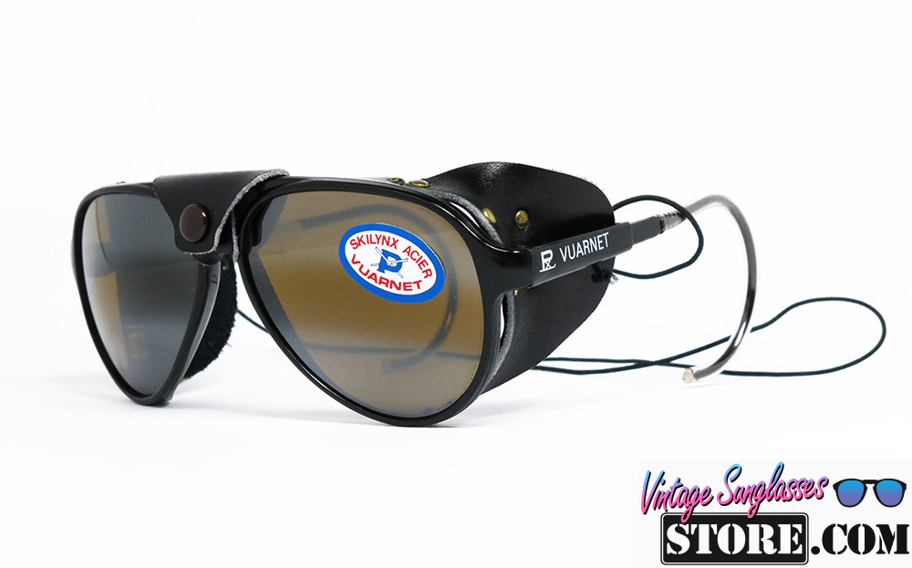 Vuarnet SKILYNX ACIER Black Aviator Side Shields sunglasses