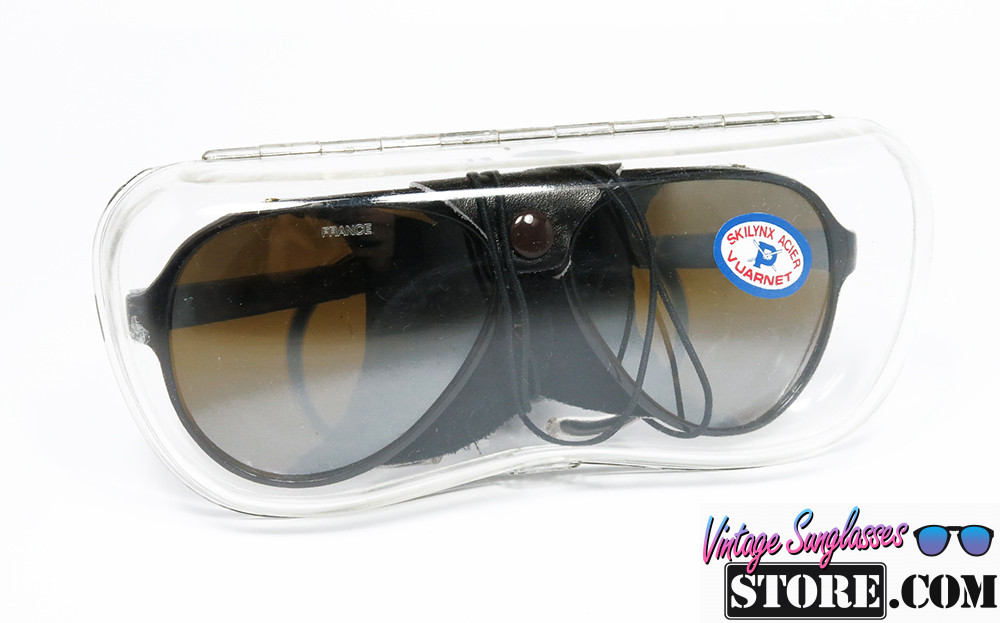 Vuarnet SKILYNX ACIER Black Aviator Side Shields sunglasses