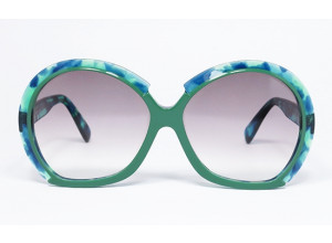 Silhouette 585 col. 961 Blue CAMO Tortoise & Green sunglasses front