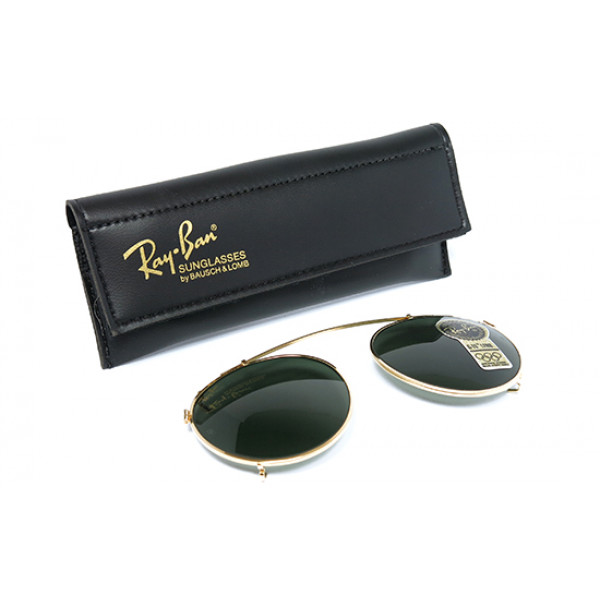 Clip on ray ban round metal hot sale
