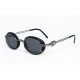 Jean Paul Gaultier 58-5201 oval Gray Metal & Black details