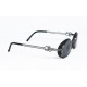 Jean Paul Gaultier 58-5201 oval Gray Metal & Black profile