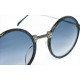 Jean Paul Gaultier 55-7261 MarbleGray-Dark Silver Round vintage sunglasses bridge