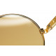 Persol RATTI AGRA Gold round sunglasses lens marks