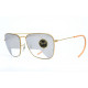 Ray Ban Caravan Gold Pilot 3/4 Mirror Bausch & Lomb 58mm vintage sunglasses for sale