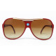 Vespa METALL VIGANO' ITALY Red1 vintage sunglasses front